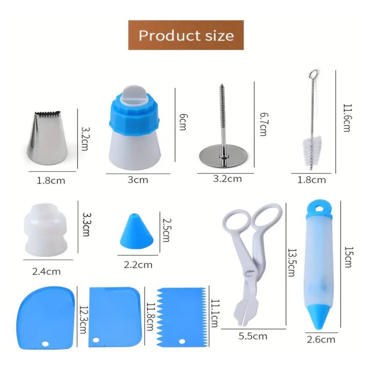 Miniatura 5 de Kit Reposteria Para Decorar Pastel 66pcs